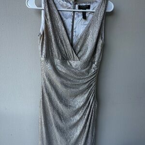 Lauren Ralph Lauren Metallic Sheath Dress